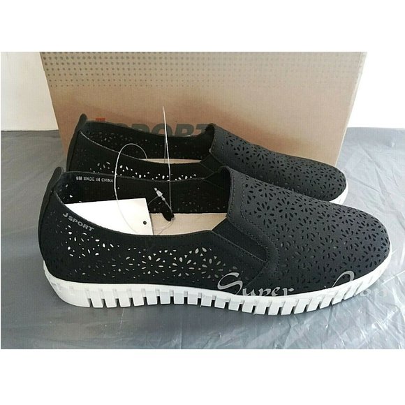 NEW JSport Women's Floral Slip On Shoes - Picture 1 of 7